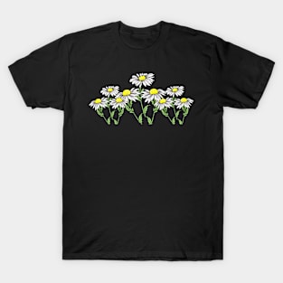 Chamomile Flowers Floral Design Artwork T-Shirt